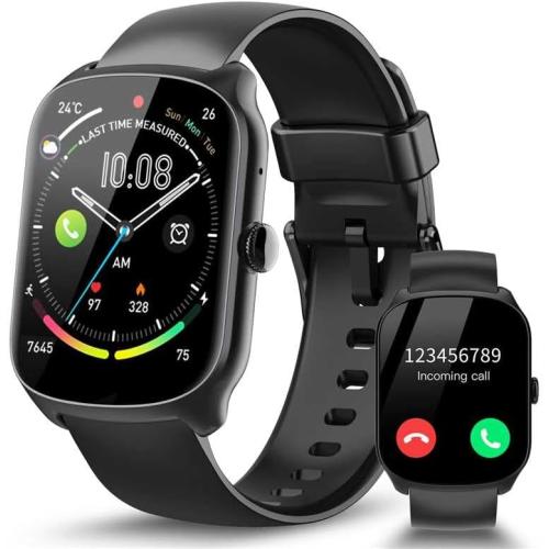 Smart Watch for Men Women, 1.95'' HD Curved Screen Smartwatch(Answer/Make Call), Fitness Tracker with 110  Sport Modes, IP68 Waterproof Fitness Watch with Heart Rate/Sleep Monitor/Pedometer, Purple