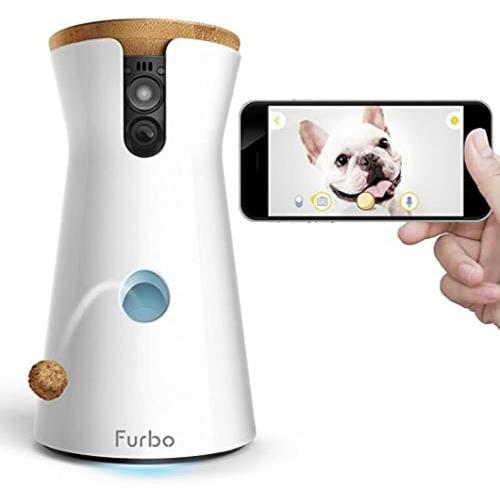 Furbo Dog Camera: Treat Tossing, Full HD Wifi Pet Camera and 2-Way Audio, Designed for Dogs, Compatible with Alexa (As Seen On Ellen), white (001-01WHTOA-1)
