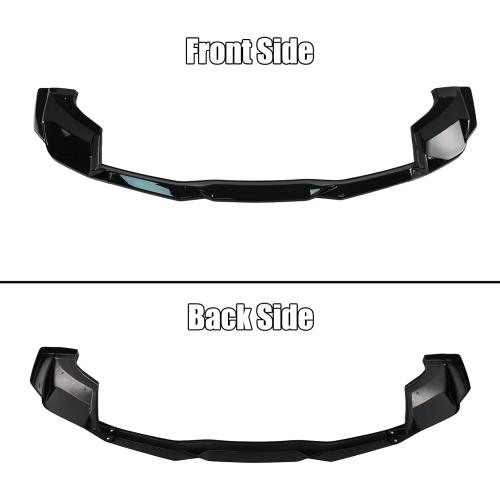 Rear Diffuser for Corvette C8 Stingray/Z51/E-Ray 2020-2025 | 3PCS Rear Spoiler Splitter,Add On Rear Bumper Lip,Glossy Black Body Kit,Can’t Fit with Z06 Model
