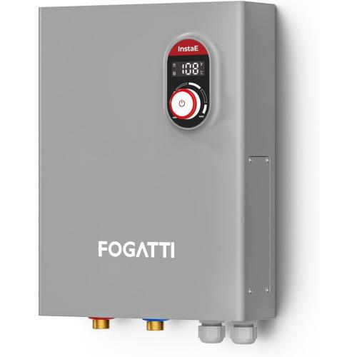 Fogatti 24kW Tankless Water Heater Electric, Up to 6.0 GPM, 240V on Demand Instant Endless Hot Water Heater, with LED Display, ETL Certified, 3-4 Point Uses for Residential Whole House Shower