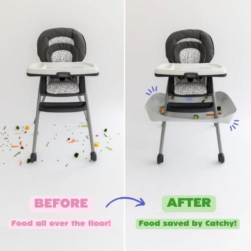 CATCHY - Food Catcher - Compatible with Graco Table2Table LX 6-in-1 High Chair   11 Other High Chairs - Highchair Sold Separately - Baby & Toddler Food & Mess Catcher - Under High Chair Accessory