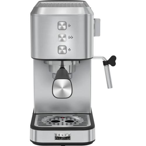 Slim Espresso Machine with 20 Bars of Pressure - Stainless Steel by bella PRO