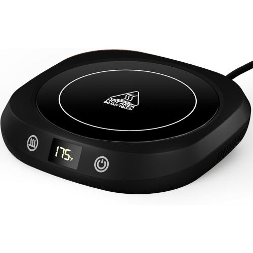 Coffee Mug Warmer - Coffee Cup Warmer for Desk Auto Shut Off, Smart Electric Candle Warmer Beverage Warmer for Coffee, Tea, Water, Milk and Coco, 5 Temperature Settings & 1-12H Timer