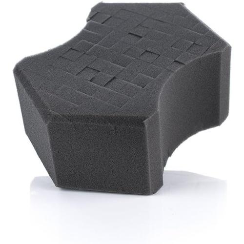 The Rag Company - Ultra Safe Sponge - Latest Foam Technology Safe for All Types of Paint and Wheel Finishes - Easy-to-Hold Ergonomic Grip for Wash Bucket and Rinseless Washing - Dark Grey
