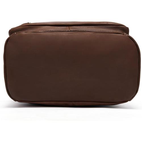 Retro Genuine Leather Backpack, Men's Fashionable Travel Bag And Camping, Practical Men's Travel (Brow)