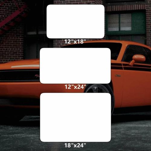 2 Pack Blank Car Door Magnet Sticker, Rounded Corners Magnetic Vehicle Sign, Perfect Magnet for Car to DIY Advertise Business and Cover Company Logo, Personalized Magnet Decal (24x12 inch)