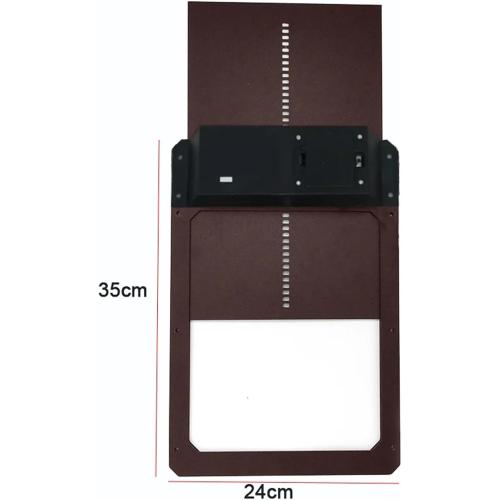 Automatic Chicken Coop Door Light-Sensitive Automatic Chicken House Door and Practical Chicken Pets Dog Cages Door(Red)