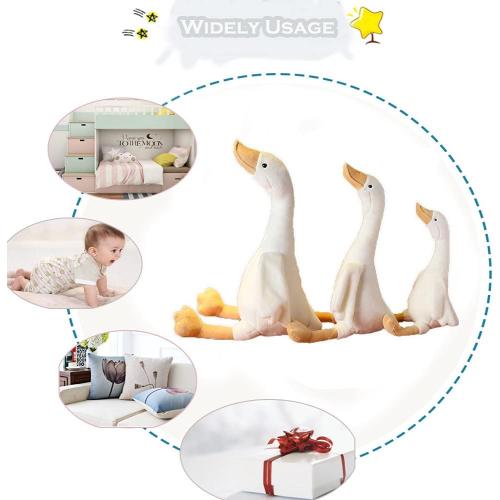 Size  19.7 Goose Stuffed Animal Plush Toy,White Swan Stuffed Animal Toy Gifts for Kids