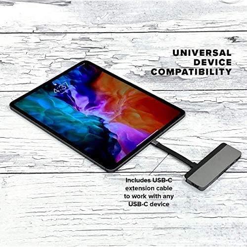 Hyper - New HyperDrive Duo 7-in-2 Hub - USB-C for MacBook Pro/Air - HDMI 4K60Hz HDR, USB-C 40Gbps 100W PD, USB-A 5Gbps, MicroSD/SD 3.0 UHS-I 104MB/s, 2 x USB-A 5Gbps - Space Gray