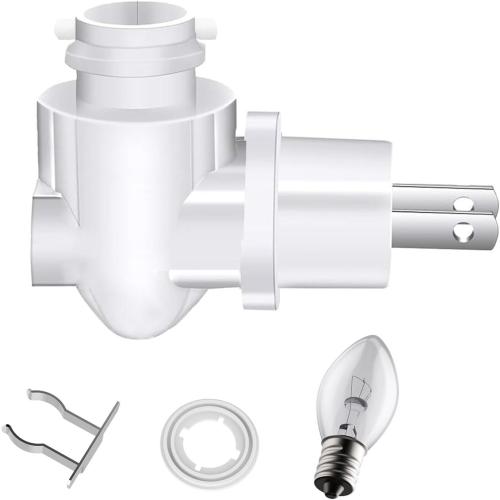 Auto On Sensor Plug in Night Light Module,Wall Light Plug with Light Sensitive On/Off Switch,Rotating E12 Base Night Light Socket for Making Your Own DIY Decorative Night Lights