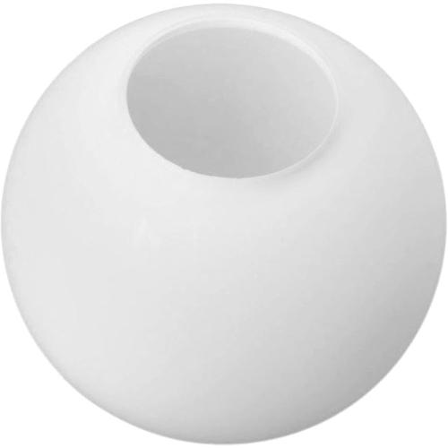 7.1 Inch Frosted White Glass Globe Lamp Shade with 2.56 Smooth Opening (No Lip) Milk Glass Ball Lampshade Cover Opal Sphere Shade Chandelier Light Fixture for Wall Sconce Pendant Light Table Lamp