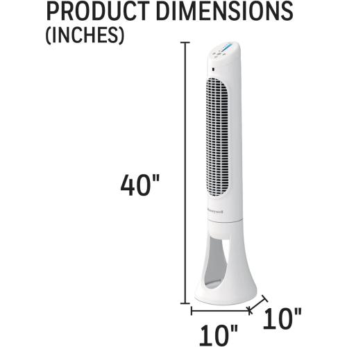 Honeywell QuietSet Tower Fan 5 Speed - White