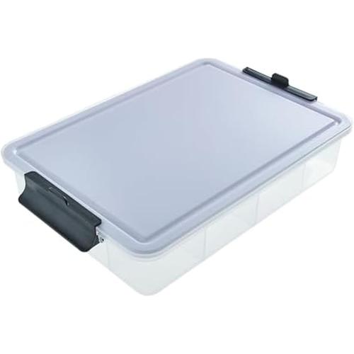 Farberware Small Build-a-Board Snacklebox with Locking Plastic Cutting Board Lid, Portable Charcuterie Storage with 7 Compartments