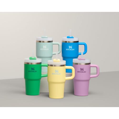 STANLEY Quencher H2.0 Tumbler with Handle and Straw 14 oz | Flowstate 3-Position Lid | Cup Holder Compatible for Travel | Insulated Stainless Steel Cup | BPA-Free | Lilac