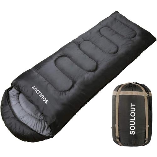 3-4 Season Sleeping Bag for Adults & Kids, Lightweight Warm Cold Weather Camping Bag with Waterproof Compression Sack – Portable for Hiking, Backpacking, Traveling & Outdoor Adventures