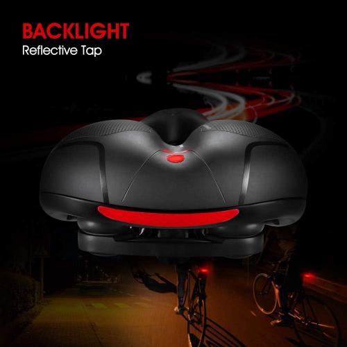 Comfortable Seat Cushion for Men Women with Dual Shock Absorbing Ball Memory Foam Waterproof Wide Bicycle Saddle Fit for Road Bikes