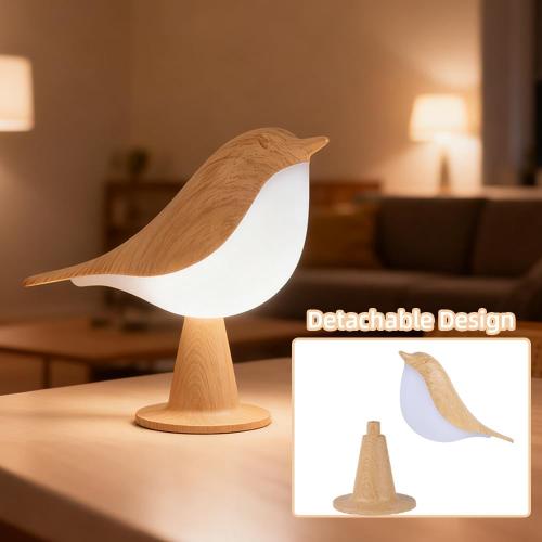 Bird Cordless Table Lamp, Small Cordless Bedside Lamp with 3 Color Temperature, Touch Sensor & Rechargeable Battery - Night Light for Kids, Bedroom, Bedside, Office, and Outdoor Use