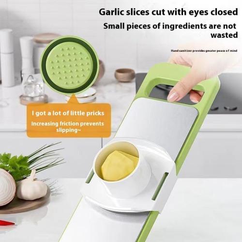 5 in 1 Slicer for Kitchen, Vegetable Slicer Multi Blade Potato Chip, Veggie shredder, Vegetable Cutter,Shredder and peeler For Small Job In Kitchen (Green)