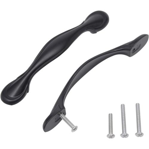 30 Pack Kitchen Cabinet Handles Black Metal Stainless Steel Kitchen Drawer Pulls Cupboard Handles Cabinet Hardware Cabinet Pulls -3-3/4 ”(96mm) Hole Center