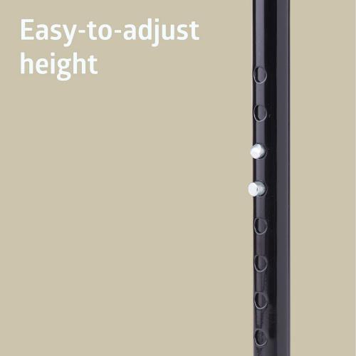 Medline Tall Steel Bariatric Offset Handle Cane, Adjustable Height 37–48, 500 lb Weight Capacity, for Adults & Elderly with Foot & Leg Injuries, Walking, Mobility - Cane Weighs 4 lbs