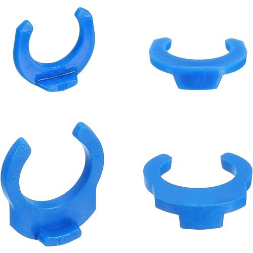 uxcell 40Pcs 1/4 Inch 3/8 Inch Locking Clip Set for RO Water Filtration Systems Tube Quick Connect Lock Clamps Fitting Replacement Parts, Blue
