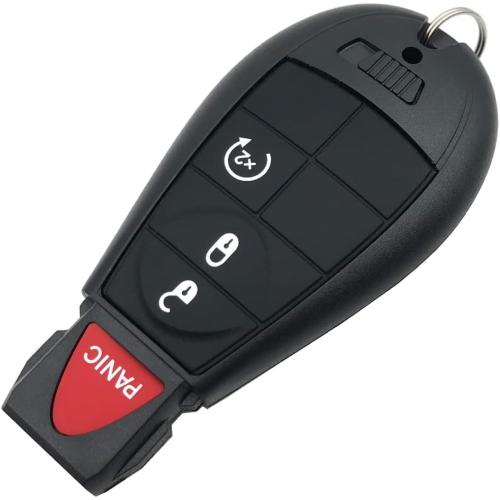 Replacement Key Fob Cover Case fit for 2013-2018 Dodge Ram 1500 2500 3500 Keyless Entry Remote Key Fob Shell GQ4-53T