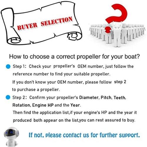 CAPTAIN Propeller Fit Tohatsu Outboard Engine 9.9hp 12hp 15hp 18hp 20hp MFS9.9/15/18/20;MSFMFS9.9/15/18/20