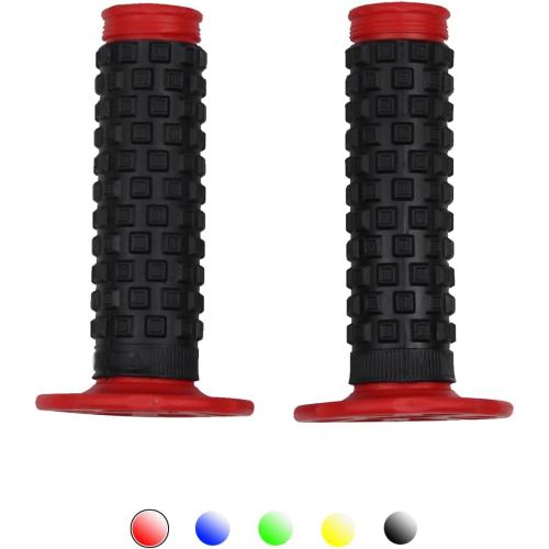 Motorcycle Grips 7/8 Dirt Bike Grips Pillow Top Anti-Slip Advanced Rubber Grips for CR CRF