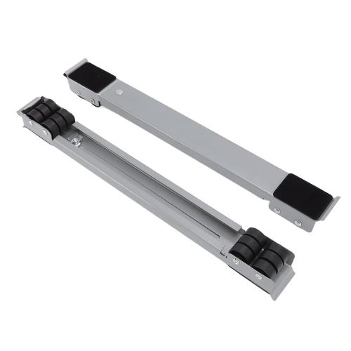 Duty Extendable Appliance Roller 300KG Capacity Detachable Double Row 24 Wheels for Refrigerators Washing Machines Cabinets and Furniture Gliding Slider with Secure Brakes