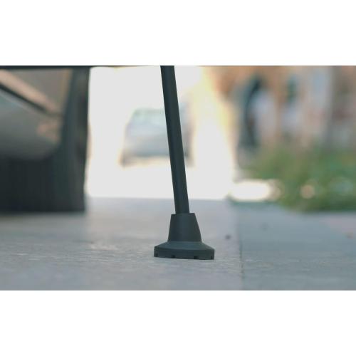 KMINA Crutch Tips 7/8 Inch, All Terrain Cane Tips, Black (2 Units)