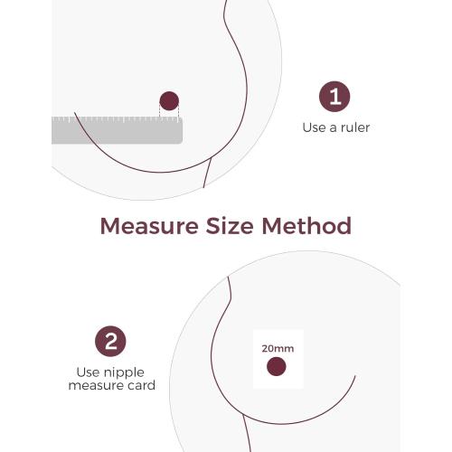 Momcozy M5| M6| M9 Original Replacement Accessories, Food-Grade Silicone & BPA Free, Original Breastfeeding Parts, Inserts 19mm, 4 Pack