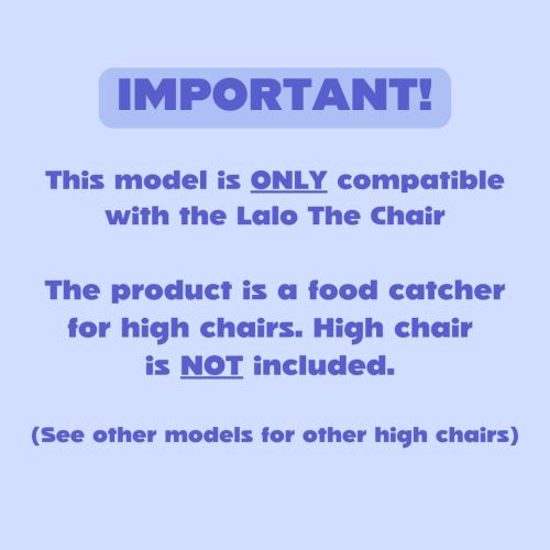CATCHY -Food Catcher- Compatible with Lalo The Chair High Chair  11 Other High Chairs - Baby & Toddler Food & Mess Catcher -Premium Linen Inspired- Under High Chair Accessory