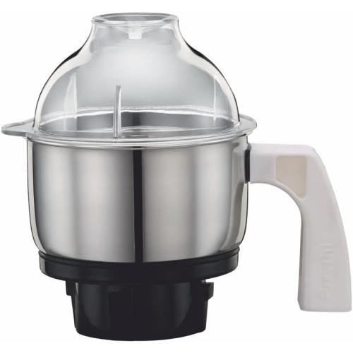 Preethi MGA-504 Stainless Steel Genie Jar for Eco Twin, Plus/Chef Pro and Blue Leaf, 0.5-Liter, Silver