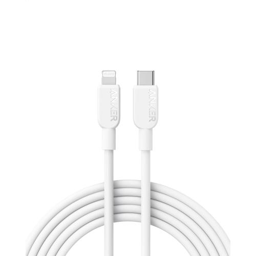 Anker USB C to Lightning Cable(10FT,White), MFi Certified for iPhone 14 Series, and More(Charger Not Included)