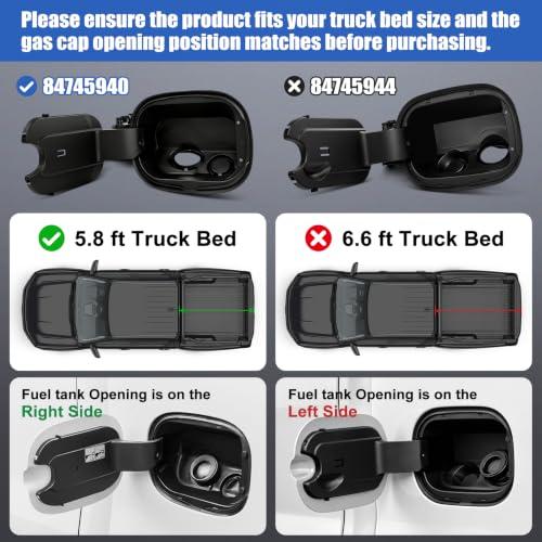 84745940 Fuel Tank Filler Pipe Housing | Compatible with Chevy Silverado 1500 Gas 2019-2025 | 5.8 FT Short Bed Only | Left-Side Fuel Opening | Replace 84492767, 84745968