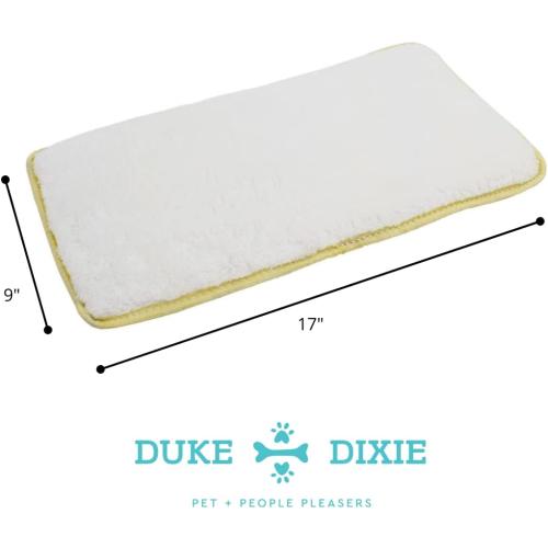 Duke & Dixie Kennel Pads Linner Pack of 2 Soft Replacement Mats Inserts for Pet Travel Carriers & Crate Pet Beds Highly Absorbent Liners for Sleeping & Traveling Washable Mat 2 Pack