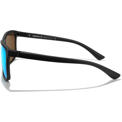 MERRY'S Rectangular Polarized Sports Sunglasses for Men Women Cycling Driving Fishing UV400 Protection S8225