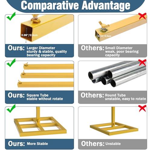 Wokceer 10x10FT Backdrop Stand Heavy Duty Pipe and Drape Kit Adjustable