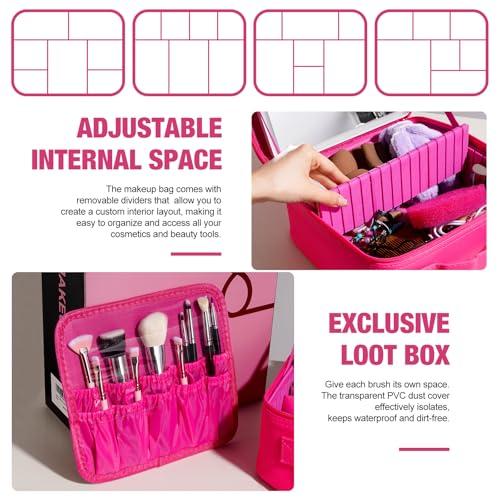 BS-MALL Makeup Brushes & Beauty Tools Assortment Box – Curated Collection of Makeup Brushes, Makeup Bag, Makeup Sponge, Hair Ties & More Professional Beauty Tools for Daily Use & Travel (XL)
