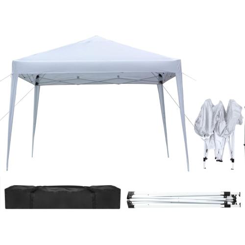 Outvita 10x10ft Ez Pop Up Outdoor Canopy Tent, Portable Commercial Instant Tent with Carry Bag for Party Wedding Birthday BBQ Events