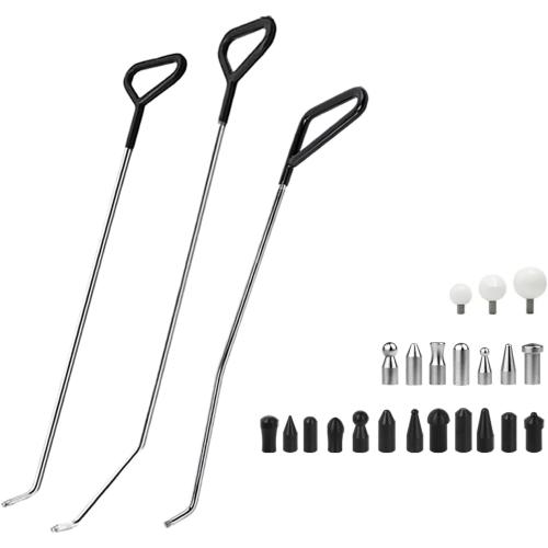 Paintless Dent Repair Tools Car Dents Removal Rods Kit with Tips Repair Set for Auto Body Removal of Hail Dents