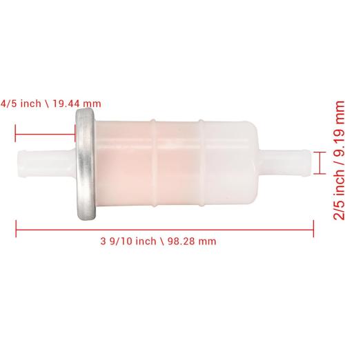 2 PCS Fuel Filter 49019-1055 49019-0032 Compatible with Kawasaki Mule Motorcycle ATV 610 600 2510 3010 Engine FD501D FD501V FD590V FD611V FD620D FD661D FD671D FD711D FD750D FD791D FD851D