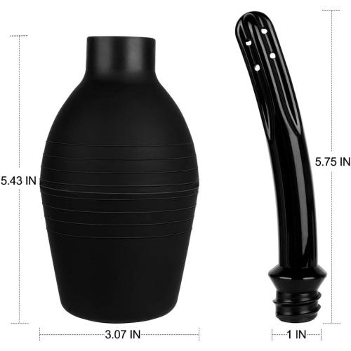 Enema Bulb Kit with Lube Anal Douche Superior Materials Douche for Men Women