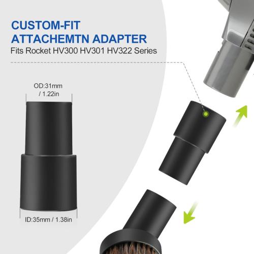 LANMU Vacuum Attachments Compatible with Shark Navigator Lift-Away NV360 NV352 NV356E, NV501 & Rocket HV301 HV322 Vacuum, 1 1/4 Accessories Kit with Adapter for Home, Car Interior Cleaning