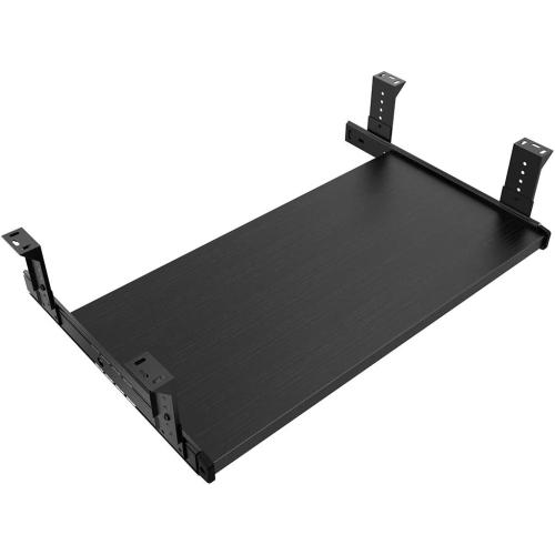 FRMSAET Furniture Accessories Office Product Suits Hardware 20/24/30 inches Keyboard Drawer Tray Wood Holder Under Desk Adjustable Height Platform. (20 inches, Black)