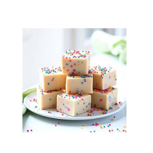 Farmhouse Fudge – Birthday Cake Fudge, 8 oz – Rich & Creamy Fudge with Birthday Cake Flavor and Colorful Sprinkles, Gourmet Candy Gift