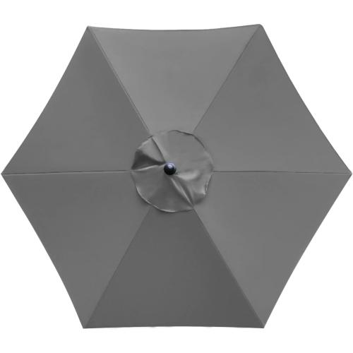Sunnyglade 7.5ft Patio Umbrella Replacement Canopy Market Umbrella Top Outdoor Umbrella Canopy with 6 Ribs