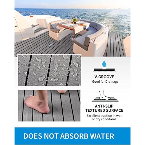 OCEANBROAD Boat Flooring 96''x16.8''/28.8''/36''/45.6''