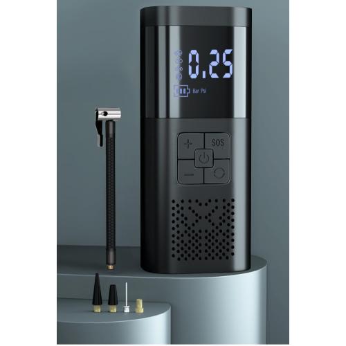 Portable Digital Car Tire Inflator, Wireless Air Pump, LCD Display, Rechargeable Battery