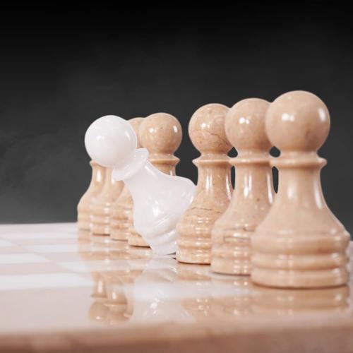 Marble Chess Set for Adults 15 Handmade Verona & White Board Game with 32 Chess Pieces, 2 Extra Queens & Storage Box, Luxury Travel Game – Elegant Home Décor